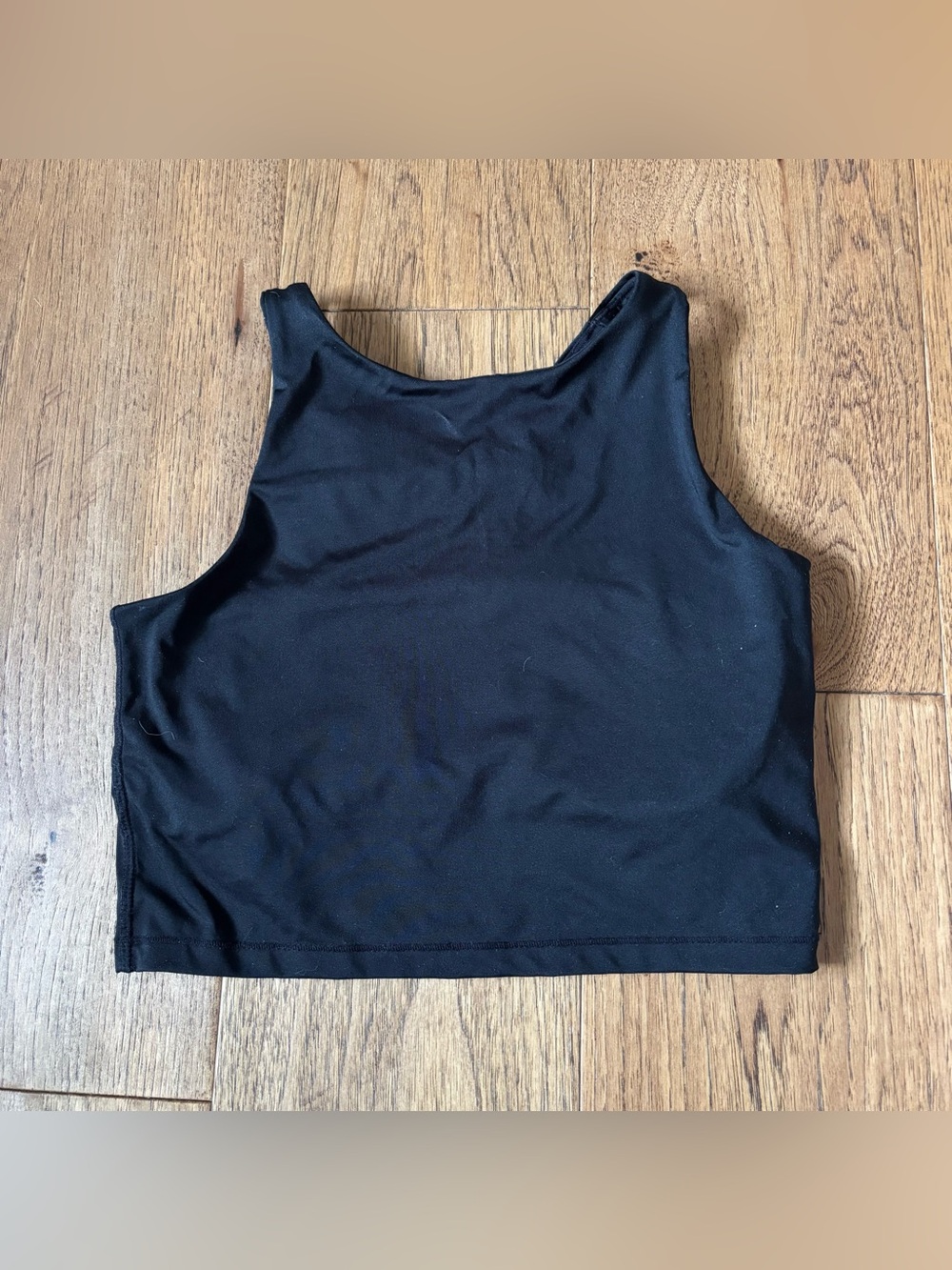 Joe Fresh activewear Black racer back Crop Top